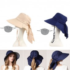 Mujers Quick Dry Anti UV Wide Brim Sun Hat Cap Cycling Headwear Breathable  eb-04652253